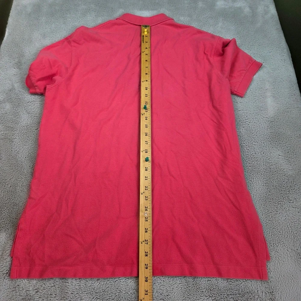 Polo Ralph Lauren Polo Mens L Short Sleeve Pique Pony Logo Salmon Pink Classic